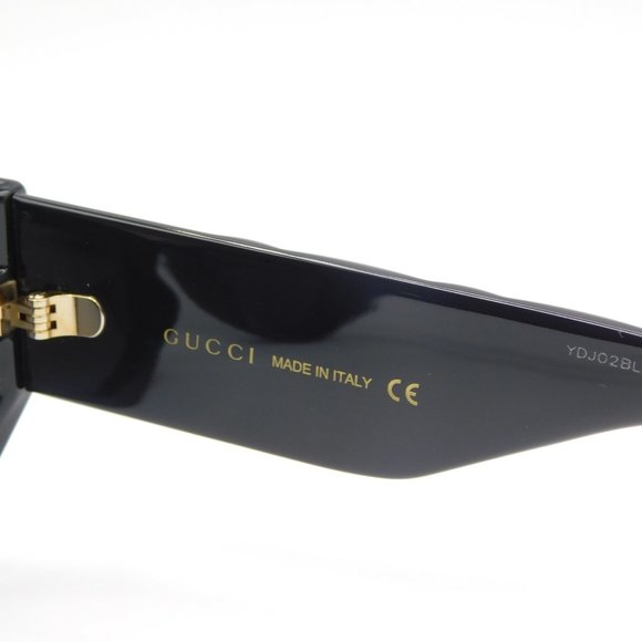 NEW GUCCI GG0809S 001 BLACK GREY CAT EYE WOMEN'S AUTHENTIC SUNGLASSES 52… - Picture 9 of 12